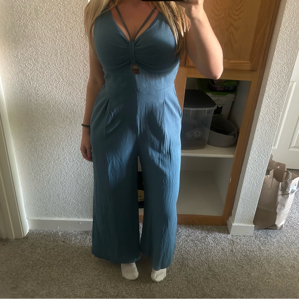 Stylish Blue Jumpsuit